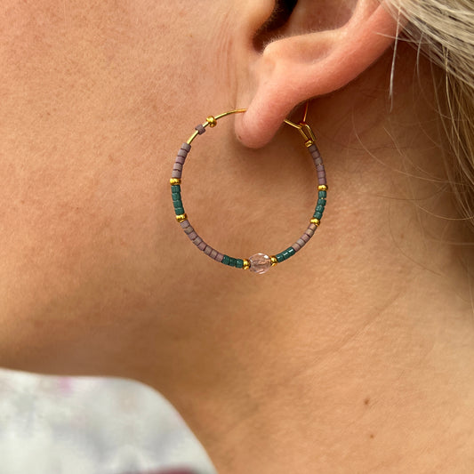 Tiny Color creolen Medium