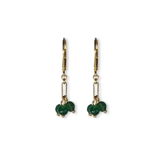 Vida oorbellen met semi-precious stones