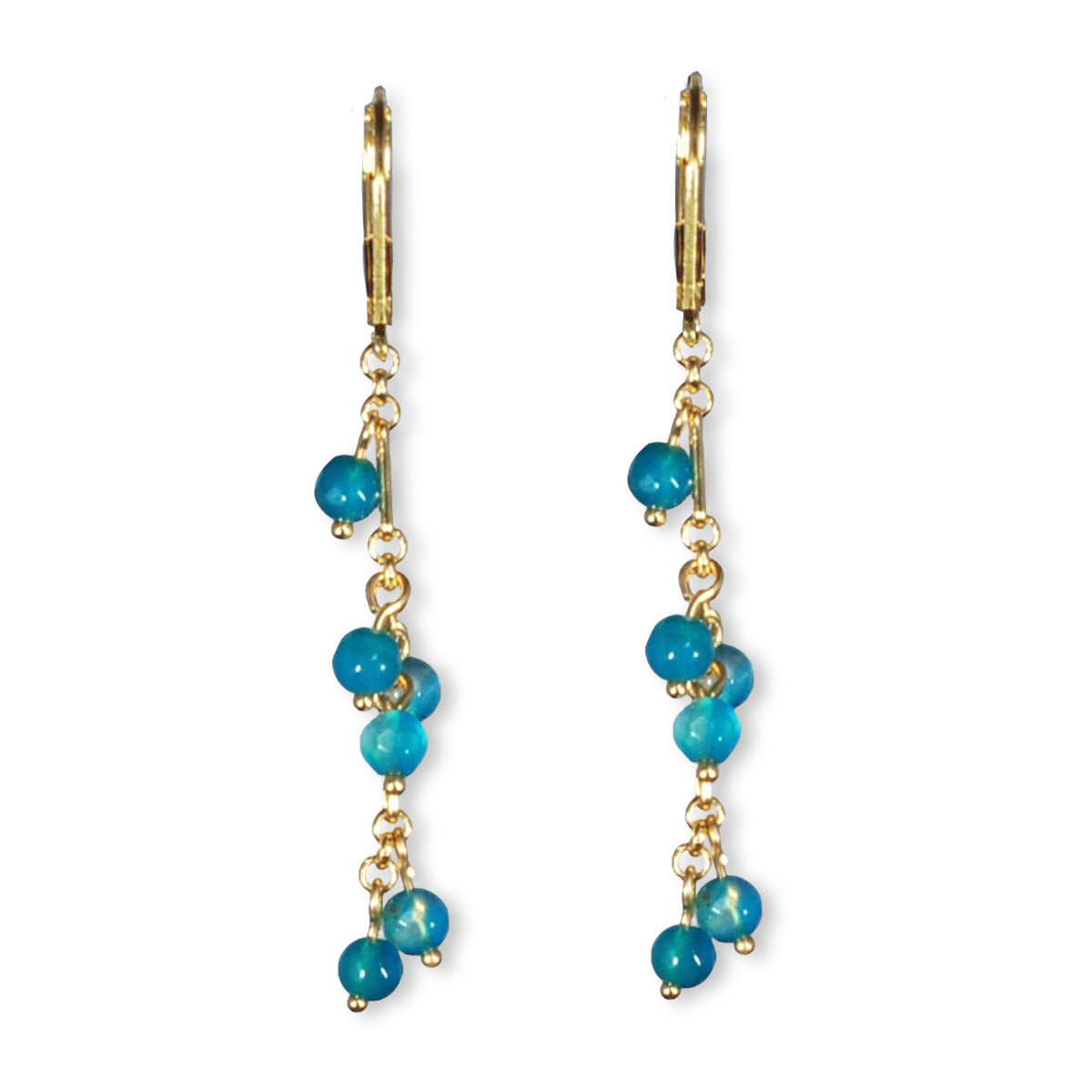 Vida oorbellen met semi-precious stones