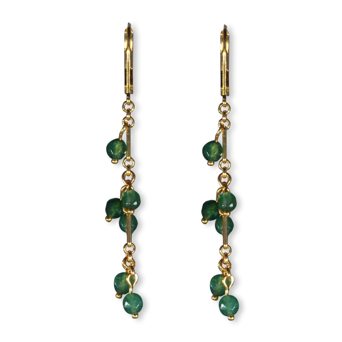 Vida oorbellen met semi-precious stones