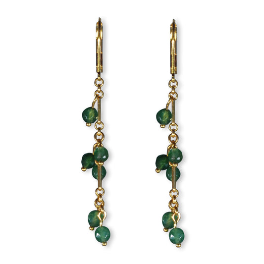 Nona Ohrringe mit Halbedelsteinen