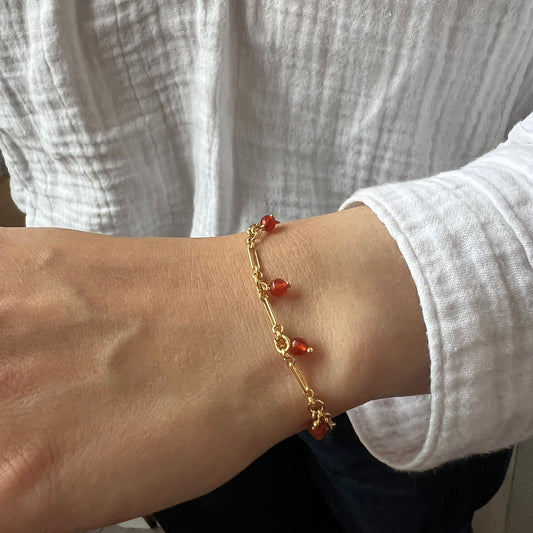 Nona earrings with semi-precious stones