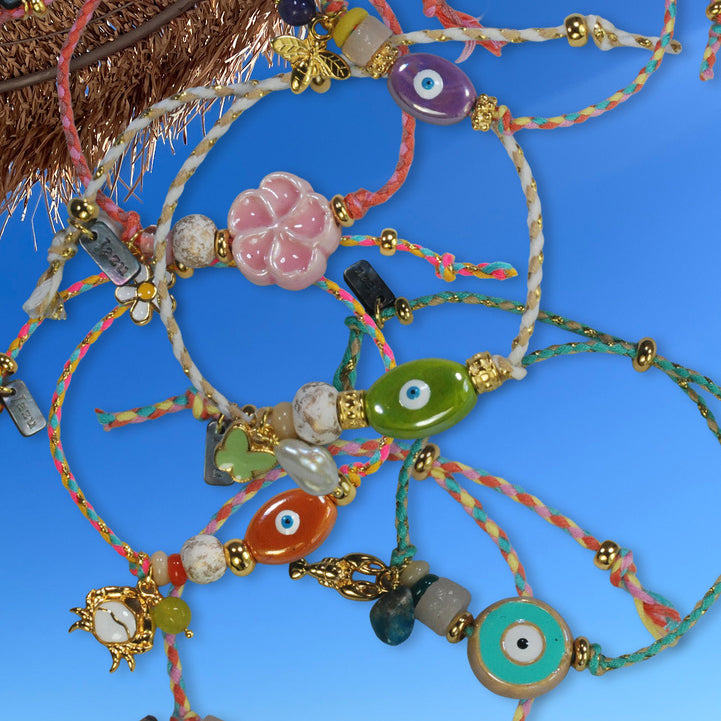 Unieke, handgemaakte armbandjes met evil eye