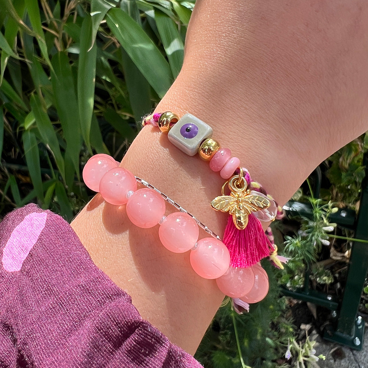 Unieke, handgemaakte armbandjes met evil eye