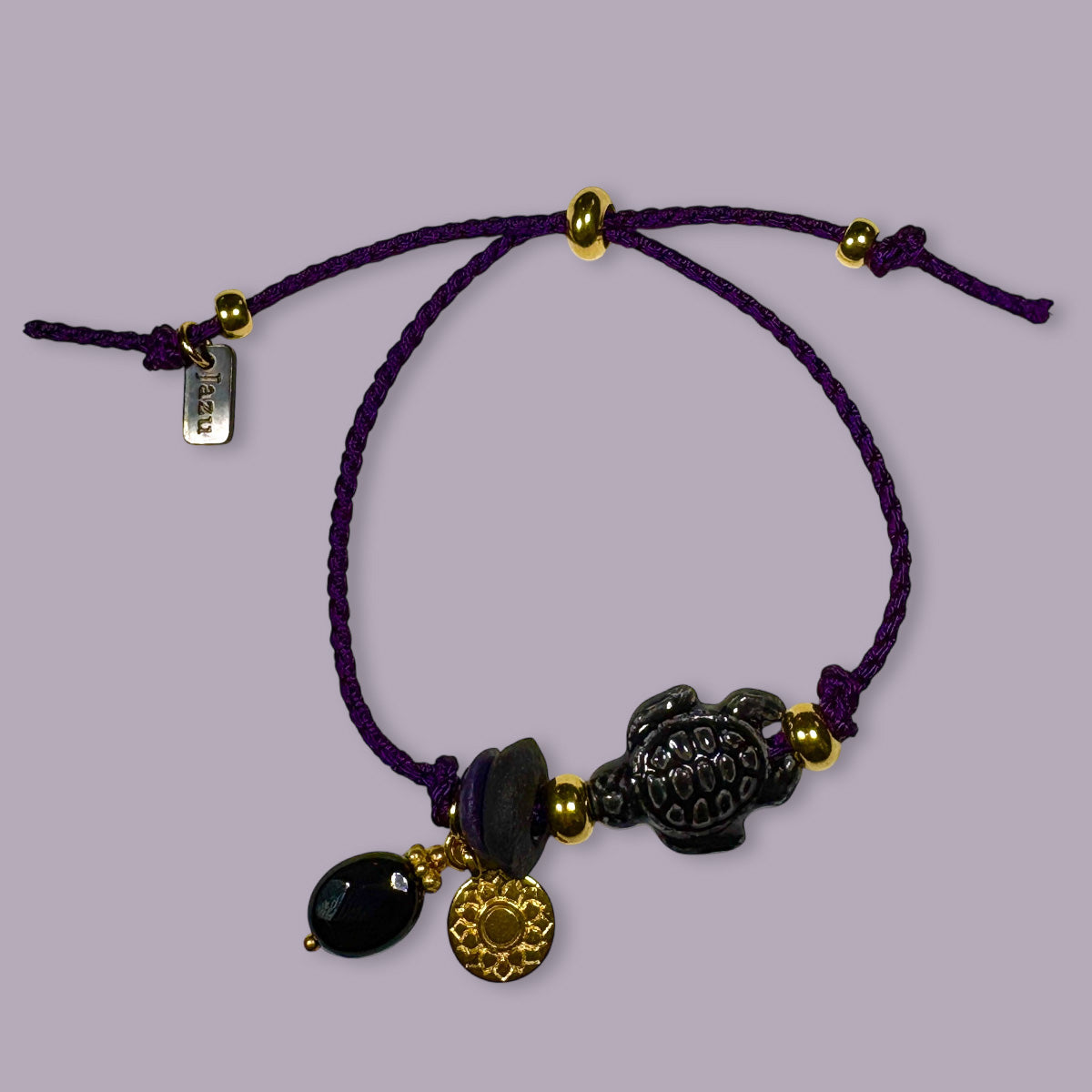 Unieke, handgemaakte armbandjes met keramieke schildpad